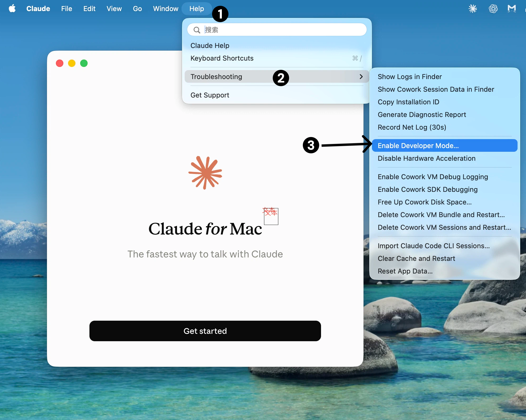 Enable Developer Mode in Claude Desktop